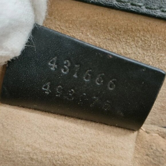 137580BQ (X6) Gucci Crossbody Bag Sherry Line Black Leather - Picture 8 of 9